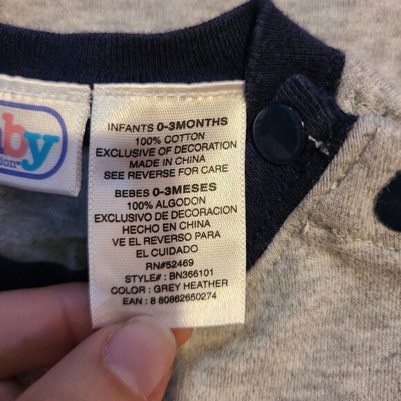 Baby connection 0 to 3 months long sleeve one piece - Picture 5 of 6